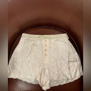 Free People Claudia Tap Shorts Size 4 Champagne NWOT
